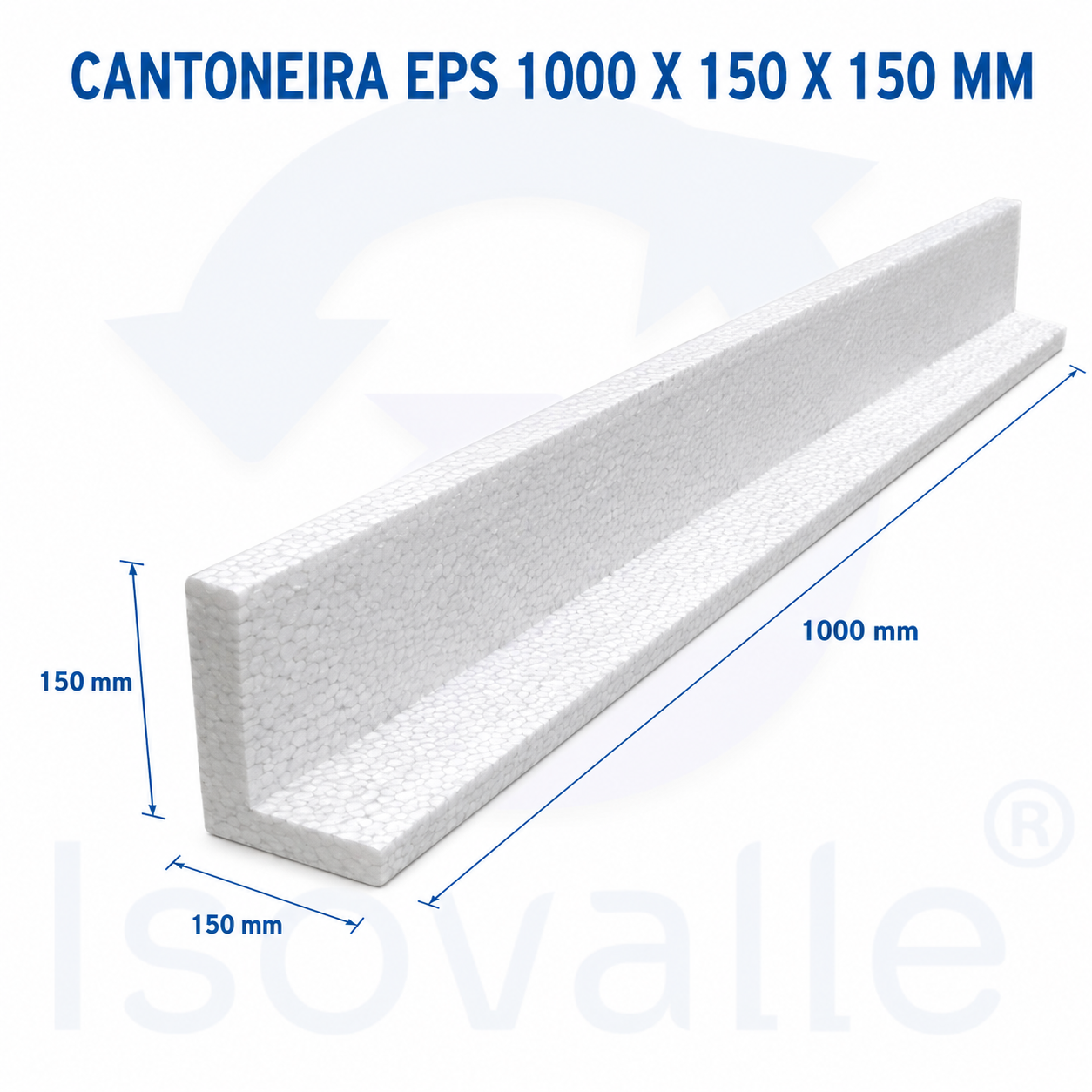 Cantoneira 1000x150x150mm